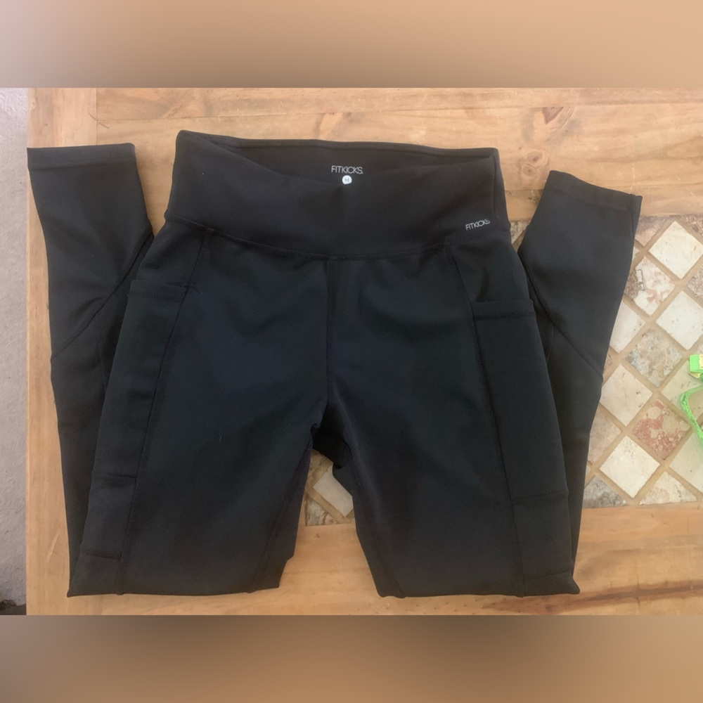 Fitkick Leggings size medium black used